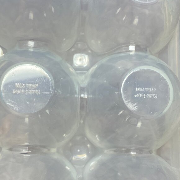 Hefty Clear & Blue Plastic 12-Egg Storage Container With Locking Lid BPA Free - Picture 14 of 16